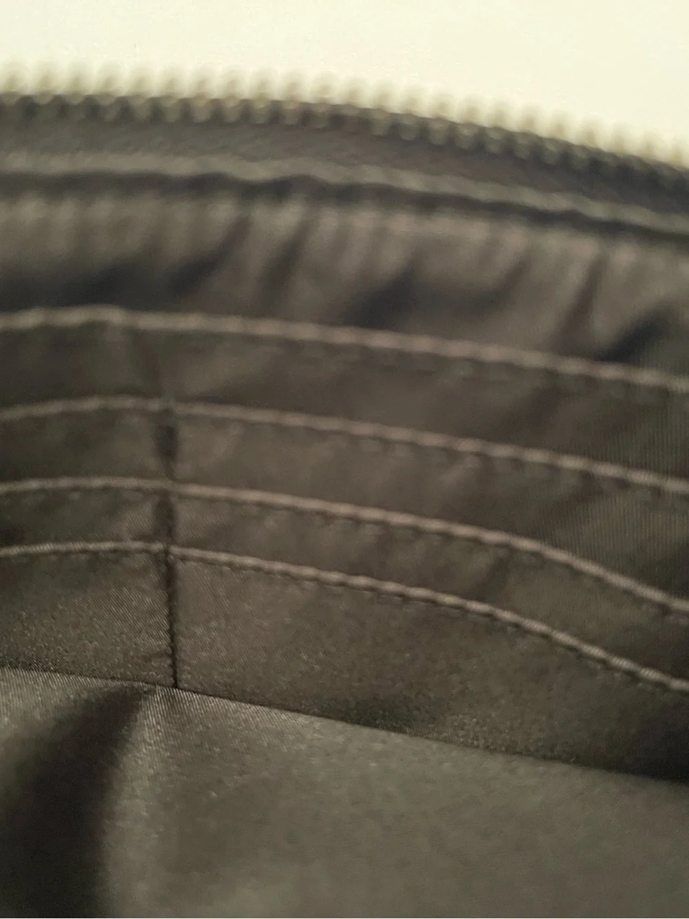 Coach Black Signature Zip Wristlet with Silver Plaque